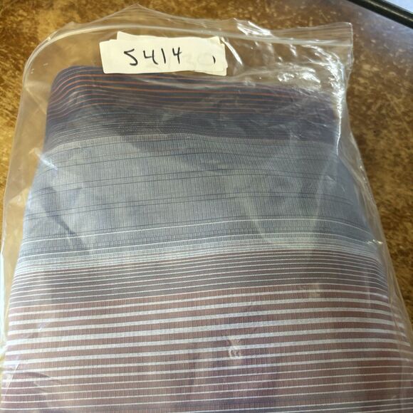 Tommy Bahama Shirt Mens Large‎ Blue Pink Stripe Logo Button Up 100% cotton - Picture 12 of 14